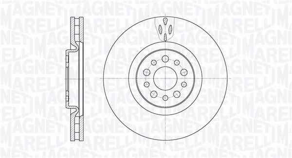 MAGNETI MARELLI Тормозной диск 361302040388